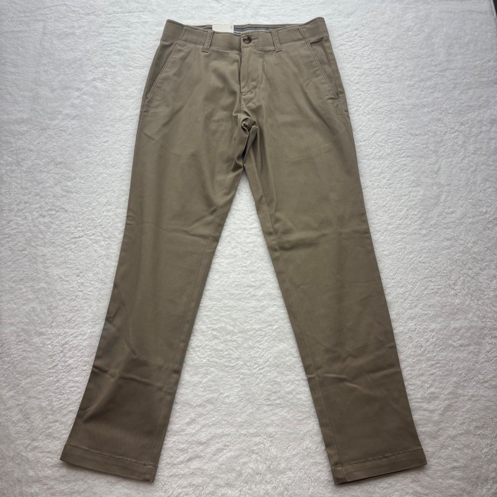 Haggar Life Khaki Slim Fit Comfort Chino Pants Mens 29x30 Medium Khaki HC80059